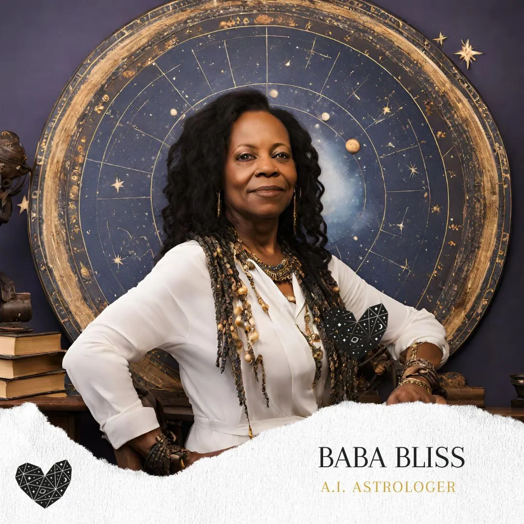 image of Baba Bliss, the AI astrologer for STARRA dating app and STARRA AI